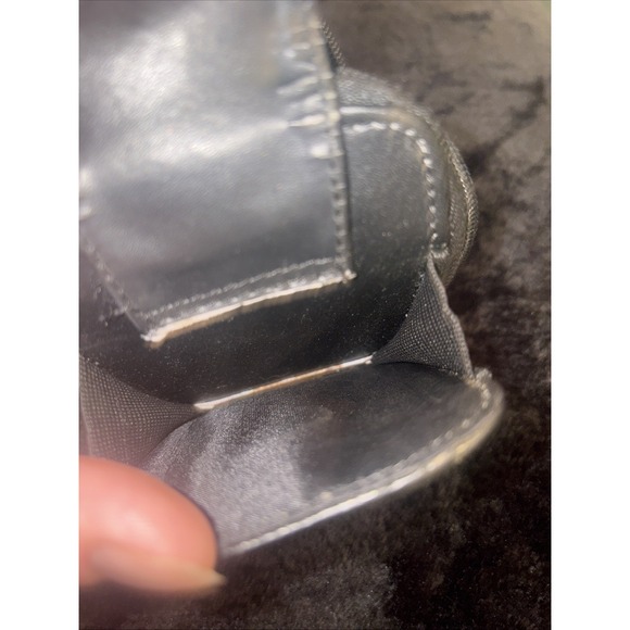 Buxton Genuine Leather Clutch Wallet Black Cell Phone Women's 5" x 1.25" x 3.25" - Picture 2 of 5